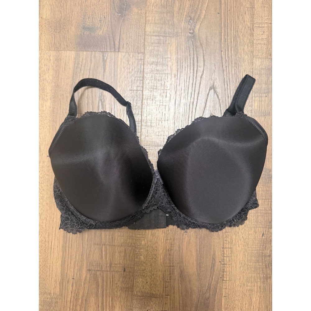 Victorias Secret Dream Angels Lined Demi Bra Black Lace‎ Underwire 38DD